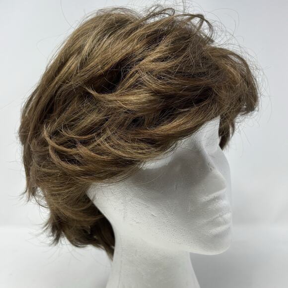 Henry Margu Synthetic Wig Short Layer 100% Modacrylic Fiber MIJ VTG Auburn Brown - Picture 2 of 12